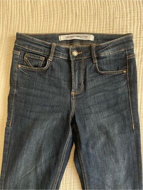 Zara Indigo Skinny Jeans with Contrast Stitching